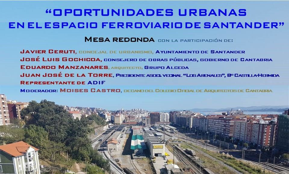 Javier Ceruti participará este Miércoles en la Mesa Redonda sobre las oportunidades urbanas en el espacio ferroviario de Santander