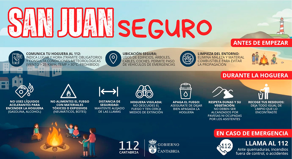 El Gobierno pide prudencia para evitar accidentes en la noche de San Juan