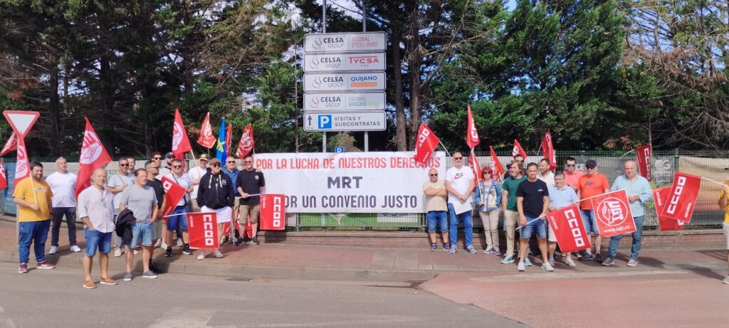 La plantilla de Moreda Riviere Trefilerías Gijón se moviliza en la GSW ante el bloqueo de la negociación y el incumplimiento de derechos