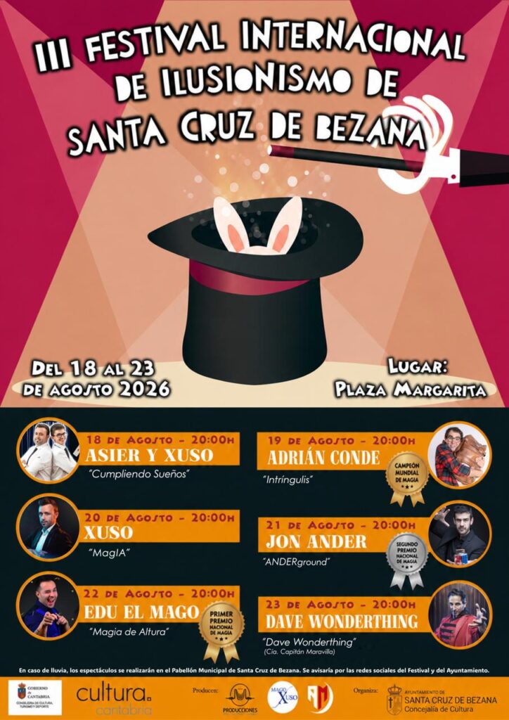Cartel del Festival de Ilusionismo de Bezana 2026