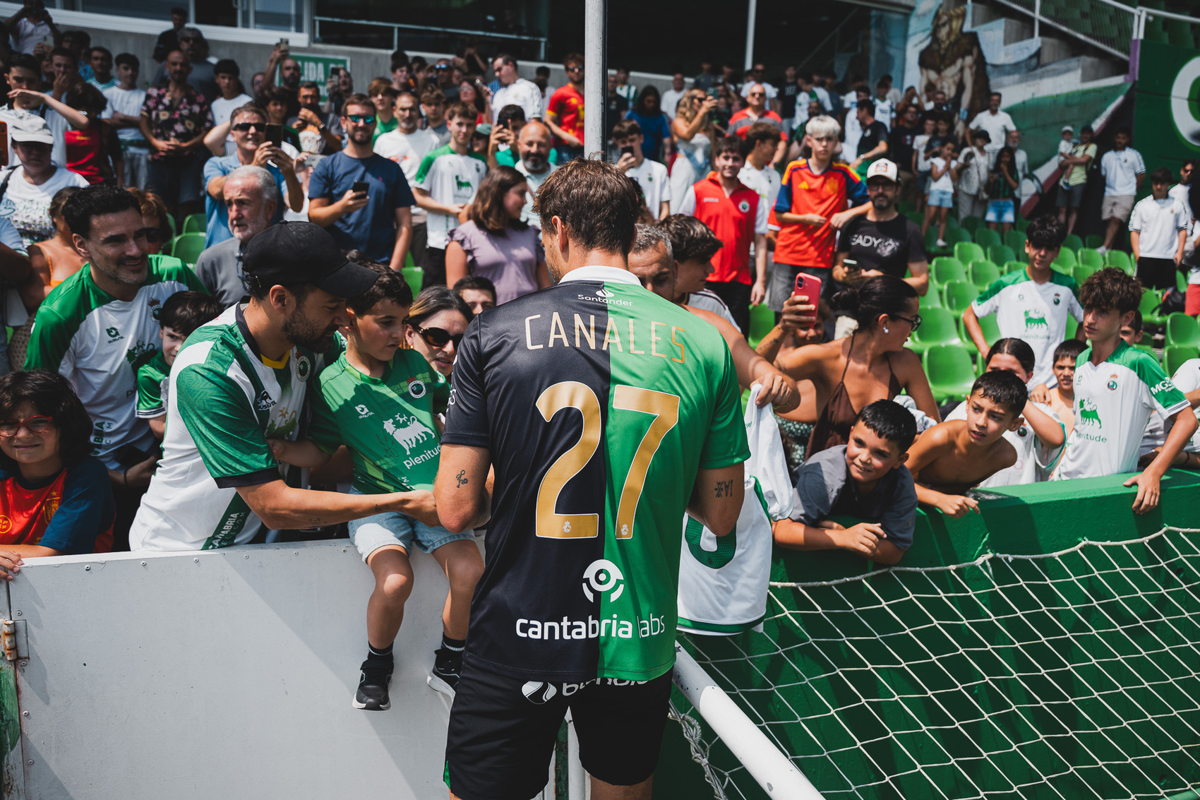 Sergio Canales en El Sardinero