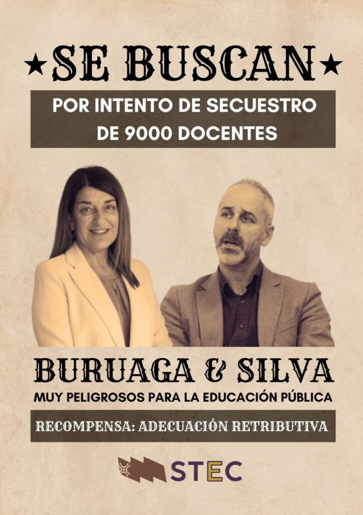 Cartel de SE BUSCAN difundido por STEC