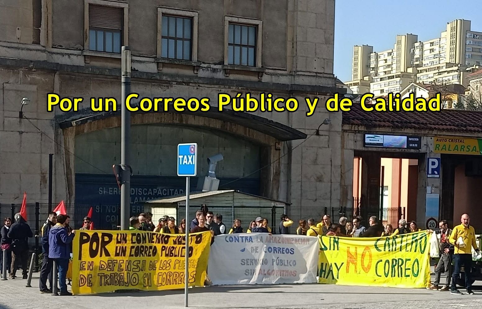 La Plantilla de Correos (Marea Postal Cántabra) se concentrará ante el Ayuntamiento de Santander durante el Pleno de este Jueves