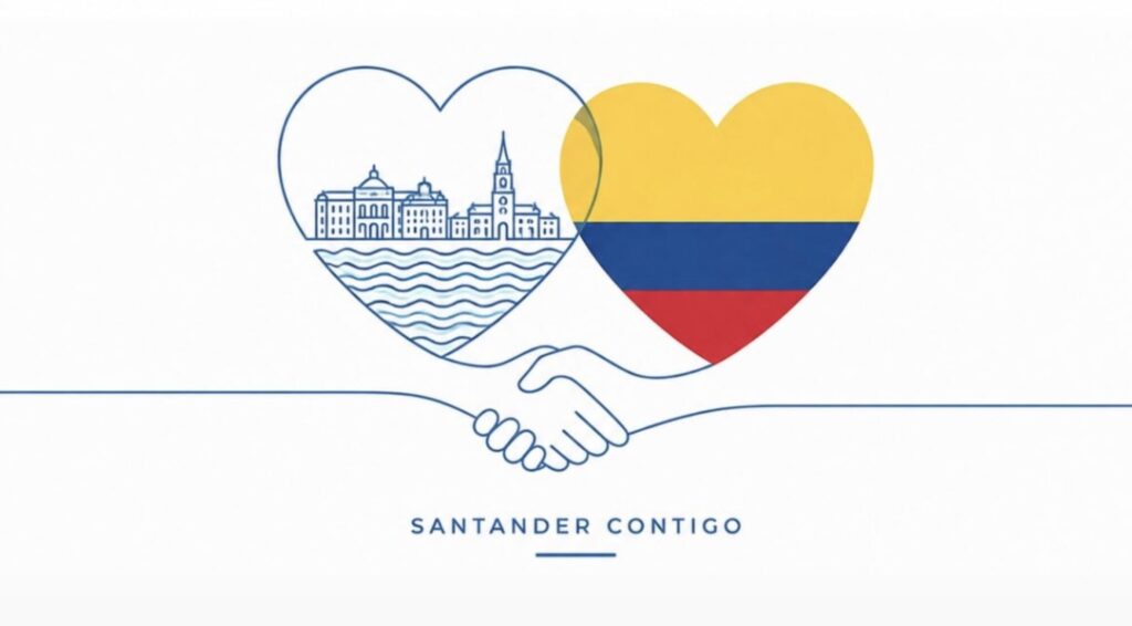 Santander traslada su solidaridad a Colombia tras el Terremoto y ofrece apoyo a los residentes en la ciudad