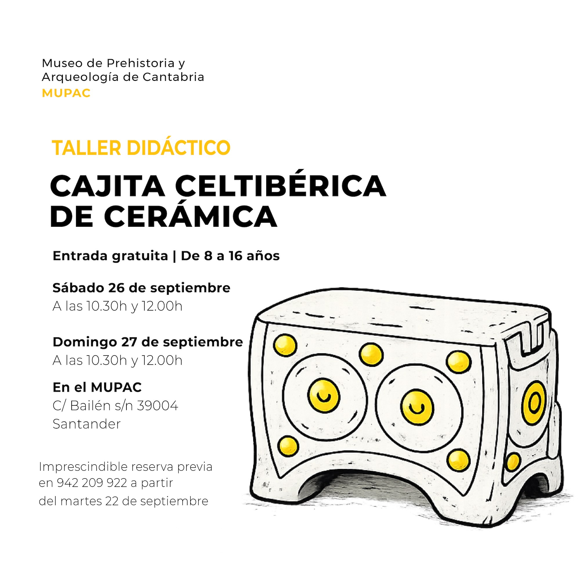 Cultura convoca un taller sobre cerámica antigua en el MUPAC
