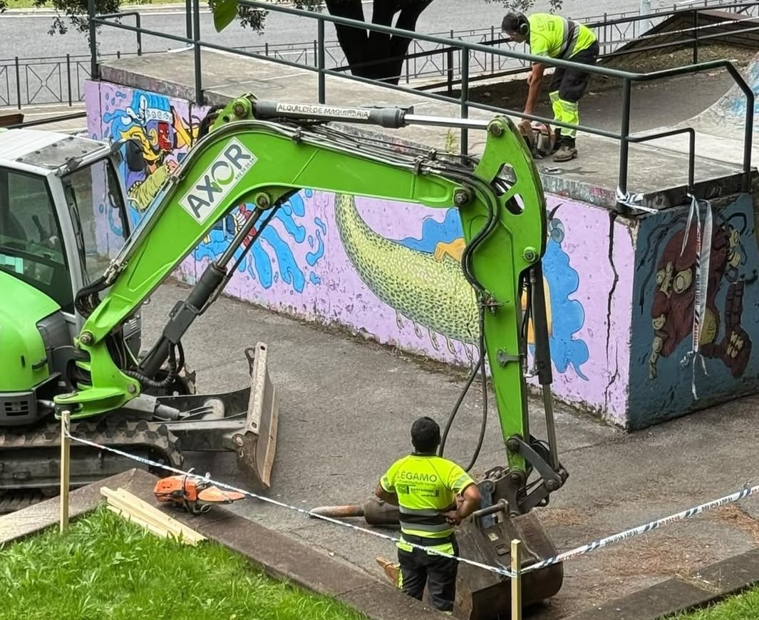 El Ayuntamiento destruye la Pista de Skate del Parque La Teja por su «escaso uso» y su deterioro